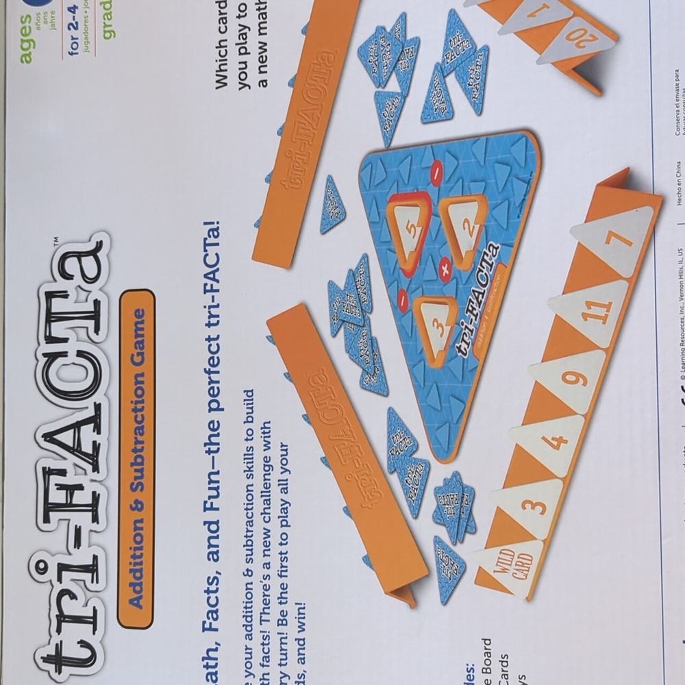 Learning Resources Math Tri-FACTa Game - Picture 4 of 4